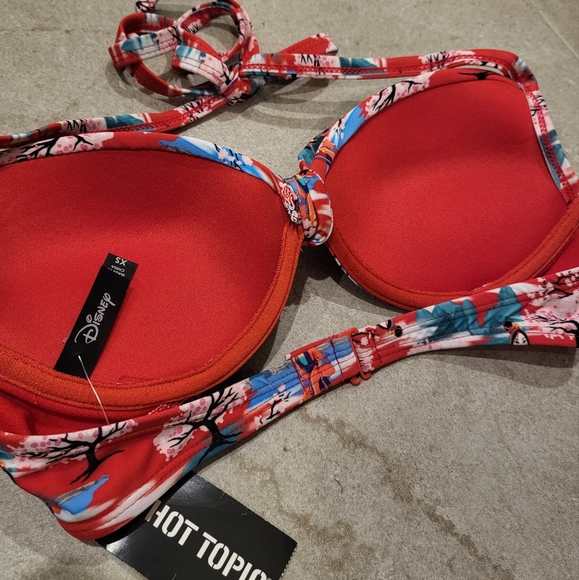 NWT DISNEY X HOT TOPIC Mulan Bikini Top - Picture 4 of 6